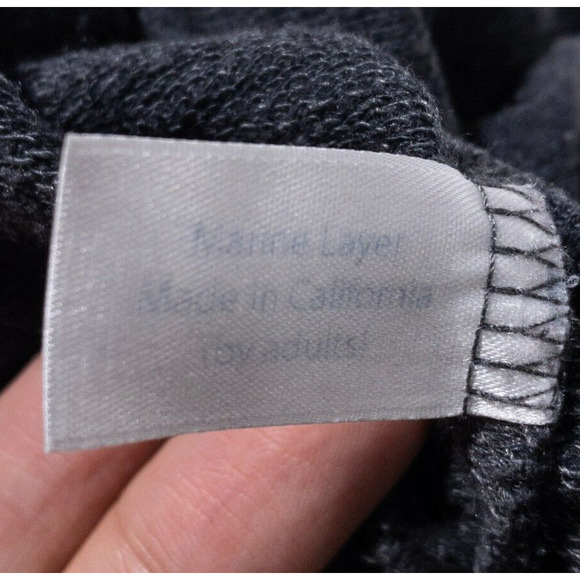 Marine Layer Sweater Men's Small Henley Pullover USA Cotton Polyester Rayon Gray - Picture 6 of 8